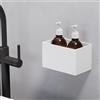 Viverso AGA Design U mensola con dispenser per sapone, AU2420WM#Set8, AGA Design U bianco opaco/bianco [Accessori Bagno > Mensole Doccia]