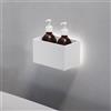 Viverso AGA Design U mensola con dispenser per sapone, incl. illuminazione, AU2420WM#Set9, AGA Design U bianco opaco/bianco [Accessori Bagno > Mensole Doccia]