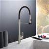 Fortis Lica flex rubinetto da cucina con 2 tipi di getto, orientabile, bocca in silicone flessibile, 1857701SS, Lica acciaio inox spazzolato [Rubinetteria da Cucina > Rubinetti da Cucina]