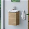 evineo ineo4 mobile La: 35 cm, 1 anta destra, con maniglia, per Villeroy & Boch Subway 3.0 lavabi per le mani,, BE0805OA, ineo4 [Mobili da Bagno > Mobili Lavabo]