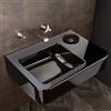 Mamoli GIO Ponti rubinetto lavabo a parete 3 fori, 4519PE00000F, GIO Ponti acciaio inox spazzolato [Rubinetteria Bagno > Rubinetteria Lavabo]