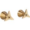 Mamoli GIO Ponti 2 valvole di chiusura, 2512PE00000G, GIO Ponti ottone spazzolato [Rubinetteria Bagno > Rubinetteria Doccia]