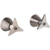 Mamoli GIO Ponti 2 valvole di chiusura, 2512PE00000F, GIO Ponti acciaio inox spazzolato [Rubinetteria Bagno > Rubinetteria Doccia]