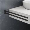 Viverso x one barra portasciugamani P: 450 mm, 2 bracci, orientabile, VL4401MB, x one nero opaco [Accessori Bagno > Portasciugamani]