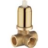 Mamoli GIO Ponti corpo incasso per rubinetto doccia con 1 uscita, 3520PI00002G, GIO Ponti ottone spazzolato [Rubinetteria Bagno > Accessori di Montaggio per Rubinetteria Bagno]