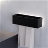 Viverso AGA Design U portasciugamani incl. illuminazione, AU4640BM#Set1, AGA Design U nero opaco [Accessori Bagno > Portasciugamani]