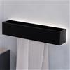 Viverso AGA Design U portasciugamani incl. illuminazione, AU4660BM#Set1, AGA Design U nero opaco [Accessori Bagno > Portasciugamani]