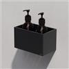 Viverso AGA Design U mensola con dispenser per sapone, AU2420BM#Set4, AGA Design U nero opaco/nero [Accessori Bagno > Mensole Doccia]