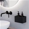 Viverso AGA Design U mensola con dispenser per sapone, AU2420BM#Set5, AGA Design U nero opaco/nero [Accessori Bagno > Mensole Doccia]