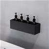 Viverso AGA Design U mensola con dispenser per sapone, AU2440BM#Set5, AGA Design U nero opaco/nero [Accessori Bagno > Mensole Doccia]
