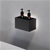 Viverso AGA Design U mensola con dispenser per sapone, incl. illuminazione, AU2420BM#Set6, AGA Design U nero opaco/nero [Accessori Bagno > Mensole Doccia]