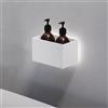 Viverso AGA Design U mensola con dispenser per sapone, incl. illuminazione, AU2420WM#Set6, AGA Design U bianco opaco/nero [Accessori Bagno > Mensole Doccia]