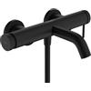 hansgrohe Tecturis S rubinetto vasca esterno, miscelatore monocomando, 73422670, Tecturis S nero opaco [Rubinetteria Bagno > Rubinetteria Vasca]