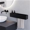 Viverso AGA Design U set accessori bagno per lavabo, AGA-WT60-BM, AGA Design U nero opaco [Accessori Bagno > Set di accessori da bagno]