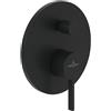 Villeroy & Boch Embrace rubinetto da incasso miscelatore monocomando, 2 uscite, TVS108008000K5, Embrace; Somera nero opaco [Rubinetteria Bagno > Rubinetteria Doccia]