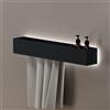 Viverso AGA Design U set accessori bagno per vasca, incl. illuminazione, AGA-BW80LED-BM, AGA Design U nero opaco [Accessori Bagno > Set di accessori da bagno]