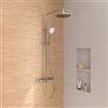 Villeroy & Boch Embrace colonna doccia con termostatico, soffione doccia Ø 230 mm, TVS10801100061, Embrace cromo [Rubinetteria Bagno > Colonne Doccia]