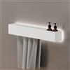 Viverso AGA Design U set accessori bagno per vasca, incl. illuminazione, AGA-BW80LED-WM, AGA Design U bianco opaco [Accessori Bagno > Set di accessori da bagno]