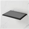 Viverso x match mensola La: 138,5 A: 28 P: 100 mm, VU2400MB, x match nero opaco/grigio [Accessori Bagno > Mensole]