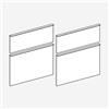 Geberit set frontale cassetti per mobile iCon per lavabo doppio, 598855000, iCon bianco opaco [Mobili da Bagno > Ricambi per Mobili da Bagno]