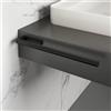 Viverso x match Portasciugamani P: 330 mm, per il montaggio su mobili da bagno, VU4501MB, x match nero opaco [Accessori Bagno > Portasciugamani]