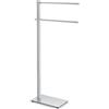 Zack CARVO portasciugamani da terra, 40493, CARVO acciaio inox spazzolato [Accessori Bagno > Portasciugamani]