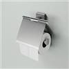 Viverso x cube porta rotolo, aperto, con coperchio, VC2001CR, x cube cromo [Accessori Bagno > Porta Rotolo]