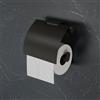 Viverso x one porta rotolo, chiuso, con coperchio, VL2000MB, x one nero opaco [Accessori Bagno > Porta Rotolo]
