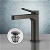 Mariner Kobra rubinetto lavabo, KOB0053-GM+PR2100BB, Kobra antracite spazzolato [Rubinetteria Bagno > Rubinetteria Lavabo]