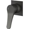Mariner Kobra miscelatore monocomando per rubinetto lavabo, per corpo incasso smart, KOB1111-GR, Kobra grafite opaco [Rubinetteria Bagno > Ricambi Rubinetteria Bagno]