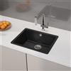 evineo line 600 lavello da cucina La: 55 P: 43 cm, QUN100AN, line 600 antracite [Lavelli da Cucina > per Base Sottolavello a partire da 60 cm]