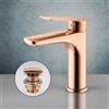 Mariner Tao rubinetto lavabo, TAO0053-RG+PR2100RG, Tao oro rosa [Rubinetteria Bagno > Rubinetteria Lavabo]