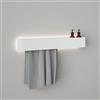 Viverso AGA Design U set accessori bagno per doccia, incl. illuminazione per impianto doccia, AGA-DW80LED-WM, AGA Design U bianco opaco [Accessori Bagno > Set di accessori da bagno]