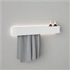 Viverso AGA Design U set accessori bagno per doccia, incl. illuminazione per impianto doccia, AGA-DW80LED-WM#SET2, AGA Design U bianco opaco [Accessori Bagno > Set di accessori da bagno]