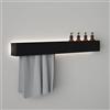 Viverso AGA Design U set accessori bagno per doccia, incl. illuminazione per impianto doccia, AGA-DW100LED-BM, AGA Design U nero opaco [Accessori Bagno > Set di accessori da bagno]