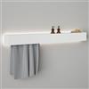 Viverso AGA Design U set accessori bagno per doccia, incl. illuminazione per impianto doccia, AGA-DW120LED-WM, AGA Design U bianco opaco [Accessori Bagno > Set di accessori da bagno]
