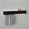 Viverso AGA Design U set accessori bagno per doccia, incl. illuminazione per impianto doccia, AGA-DW100LED-BM#SET2, AGA Design U nero opaco [Accessori Bagno > Set di accessori da bagno]