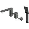 OMNIRES PARMA miscelatore monocomando, per vasca, PM7432GR, PARMA grafite spazzolato [Rubinetteria Bagno > Rubinetteria Vasca]