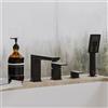 OMNIRES PARMA miscelatore monocomando, per vasca, PM7432BL, PARMA nero opaco [Rubinetteria Bagno > Rubinetteria Vasca]