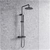 OMNIRES CONTOUR sistema doccia, termostatico, CT8044AT, CONTOUR antracite spazzolato [Rubinetteria Bagno > Colonne Doccia]