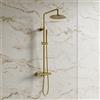OMNIRES CONTOUR sistema doccia, termostatico, CT8044GLB, CONTOUR oro spazzolato [Rubinetteria Bagno > Colonne Doccia]