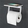 Viverso x one porta rotolo con ripiano, chiuso mobile, VL2100MW+VU2400MW, x one bianco opaco [Accessori Bagno > Porta Rotolo]