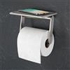 Viverso x one porta rotolo con ripiano, chiuso mobile, VL2100BN+VU2400BN, x one nichel spazzolato [Accessori Bagno > Porta Rotolo]