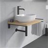 Duravit Plinero top con lavabo Luv, 0379500000+PL8201030300000+2#BN000002, Plinero; Luv [Mobili da Bagno > Top con Lavabo da Appoggio]
