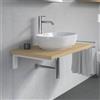 Duravit Plinero top con lavabo Luv, 0379500000+PL8202030300000+2#BN000001, Plinero; Luv [Mobili da Bagno > Top con Lavabo da Appoggio]