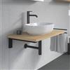 Duravit Plinero top con lavabo Luv, 0379500000+PL8202030300000+2#BN000002, Plinero; Luv [Mobili da Bagno > Top con Lavabo da Appoggio]