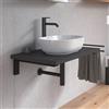 Duravit Plinero top con lavabo Luv, 0379500000+PL8202049490000+2#BN000002, Plinero; Luv [Mobili da Bagno > Top con Lavabo da Appoggio]