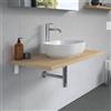 Duravit Plinero top con lavabo Luv, 0379500000+PL8203030300000+2#BN000001, Plinero; Luv [Mobili da Bagno > Top con Lavabo da Appoggio]