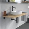 Duravit Plinero top con lavabo Luv, 0379500000+PL8203030300000+2#BN000002, Plinero; Luv [Mobili da Bagno > Top con Lavabo da Appoggio]