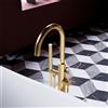OMNIRES Y rubinetto vasca a pavimento miscelatore monocomando, Y1233GLB, Y oro spazzolato [Rubinetteria Bagno > Rubinetteria Vasca]